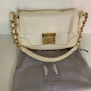 Halston Heritage Lambskin Shoulder Bag